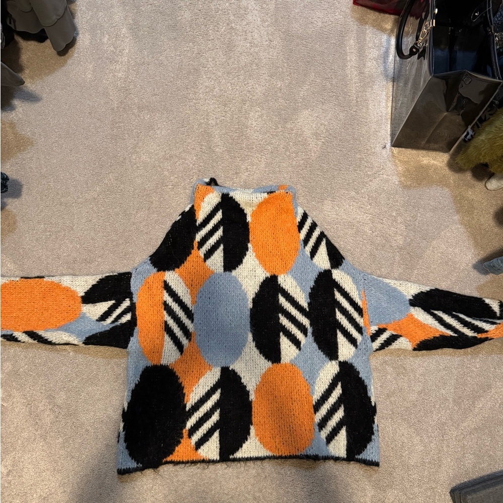Colorful Geometric Sweater by ZARA